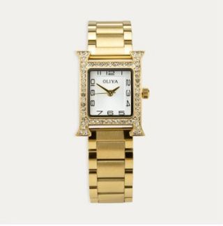 Reloj Oliya Dorado con Cristales