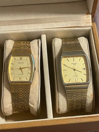 Set di orologi da polso dorati