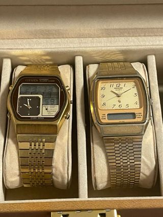 Set di orologi da polso dorati