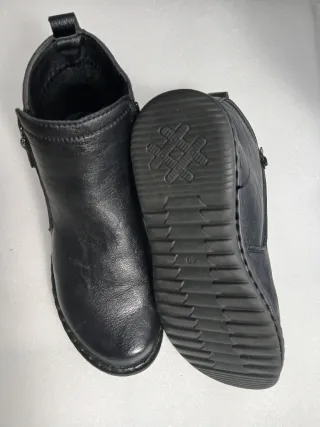 Botines Piel Vegana Mujer Negros