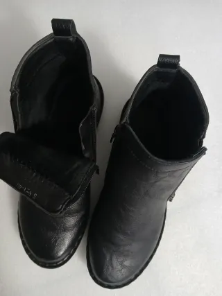 Botines Piel Vegana Mujer Negros