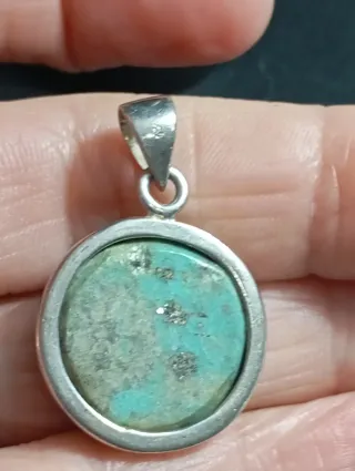 Colgante Plata Ley Turquesa