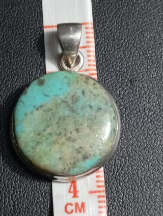 Colgante Plata Ley Turquesa