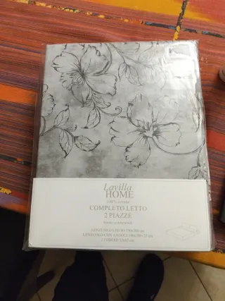 Set Lenzuola Matrimoniale Grigio