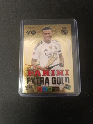 Cromo Panini Extra Gold Mbappé Adrenalyn 2025-26