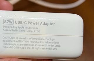 Cargador Apple 87W + cable Usb C