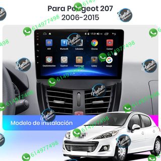 Radio Pantalla Carplay GPS USB para Peugeot 207