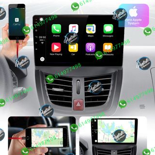 Radio Pantalla Carplay GPS USB para Peugeot 207