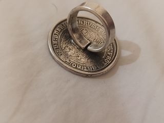 Pulsera y Anillo Ciclon Monedas Plata