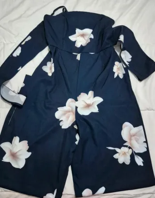 Mono largo floral espalda descubierta