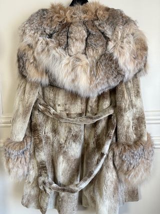 Abrigo de piel auténtica