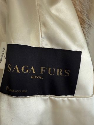 Abrigo de piel auténtica