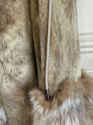 Abrigo de piel auténtica