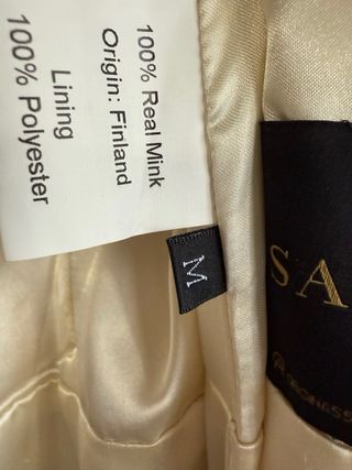 Abrigo de piel auténtica