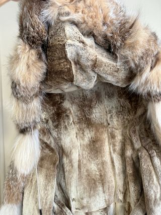 Abrigo de piel auténtica