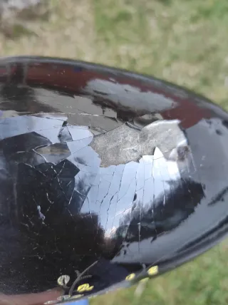 Jarrón Antiguo Madera Lacada