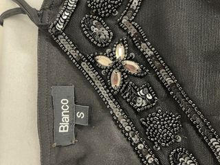 Mono corto negro lentejuelas