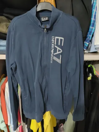 EA7 Emporio Armani Felpa Blu Zip