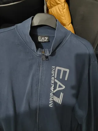 EA7 Emporio Armani Felpa Blu Zip