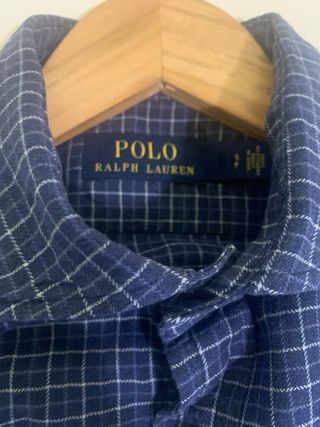 Camisa Polo Ralph Lauren cuadros azul