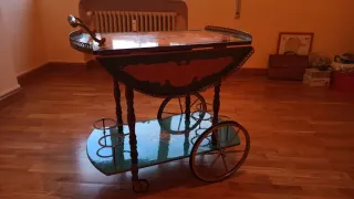 Mesa camarera vintage años 70