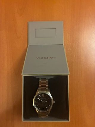 Reloj Viceroy Hombre Negro y Plateado