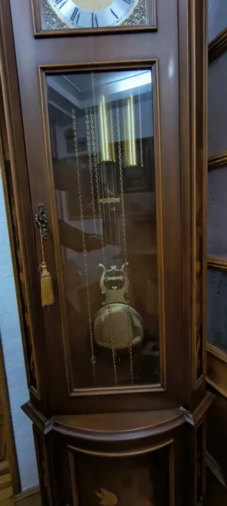 Reloj de pie Tempus Fugit madera