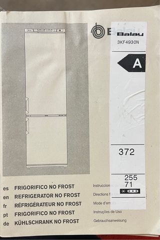 Cajones y baldas nevera Balay 3KF4930N