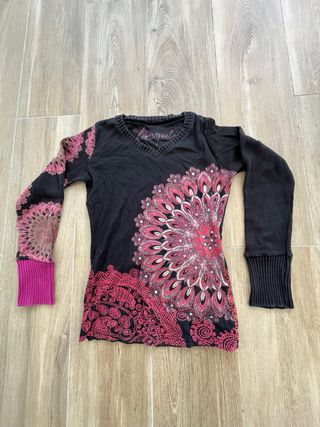 Camiseta Desigual manga larga floral