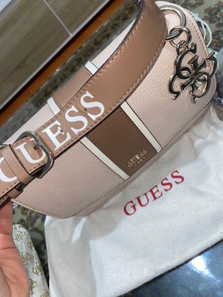 Bolso original Guess Rosa y Marrón