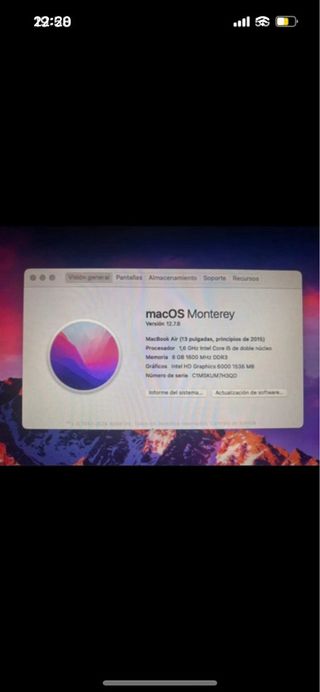 MacBook Air Apple Argento