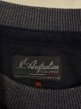 Felpa Australian blu e grigia