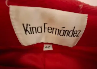 Traje Kina Fernández Rojo Vintage