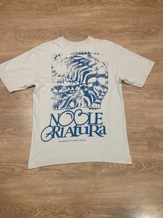 Camiseta Oversize Pull&Bear Beige Talla Única