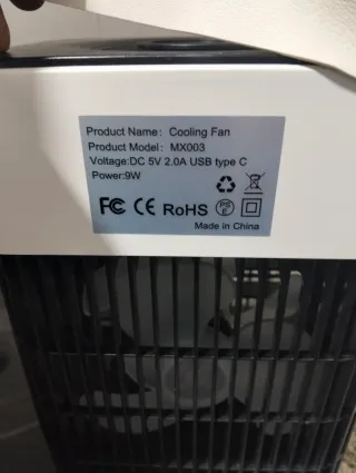 Ventilador Portátil Enfriador de Aire