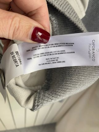 Capobianco Giacca Uomo Tg 54 Grigio Bianco