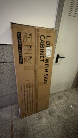 Escritorio Gamer Blanco y Azul