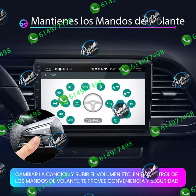 Radio pantalla CARPLAY GPS USB para Seat Leon MK3