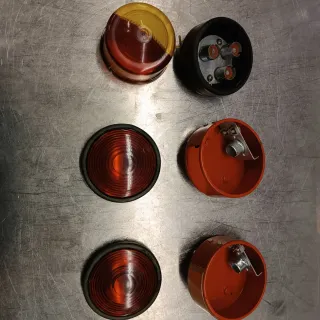 Pilotos marca  Yorka redondos antiguos (4 unidades