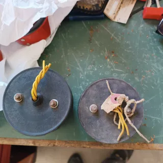 Pilotos marca  Yorka redondos antiguos (4 unidades