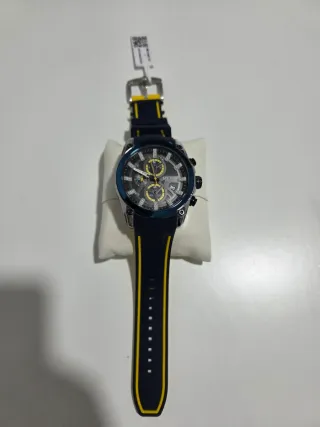 Reloj Megir Deportivo Negro y Azul