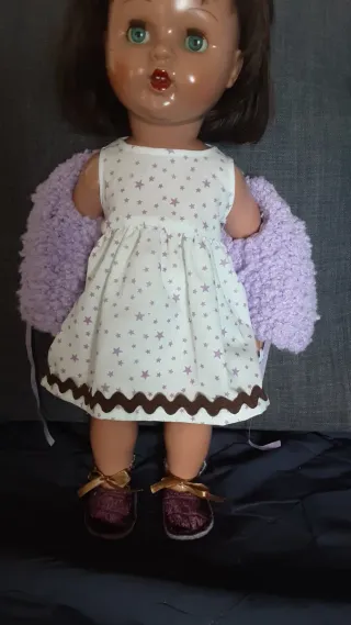 Vestido, chaqueta, bolsito,braguitas  y zapatos