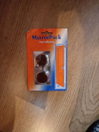 MasterPack Tope Adhesivo Puerta Marrón (2 uds)