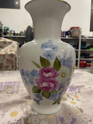 Vaso porcellana vohenstrauss vintage dipintoa mano