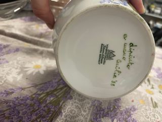 Vaso porcellana vohenstrauss vintage dipintoa mano