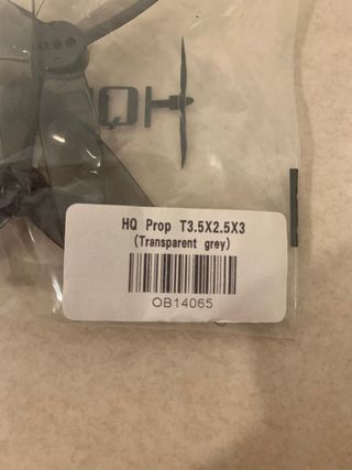 Hélices HQProp 3.5 Dron FPV (Gris)