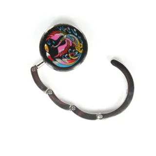 3 cuelga bolsos decorados son tres elige