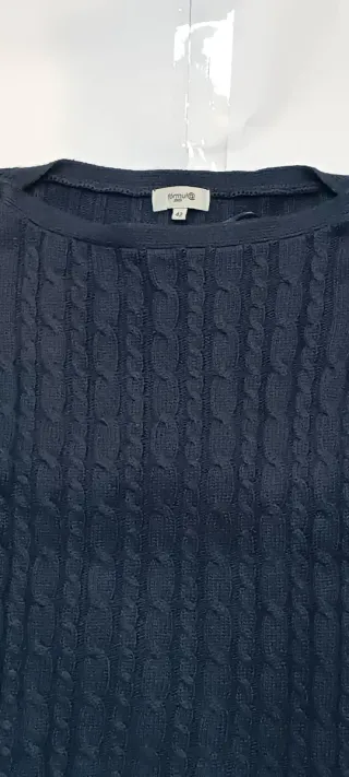 Jersey lana angora azul marino talla M
