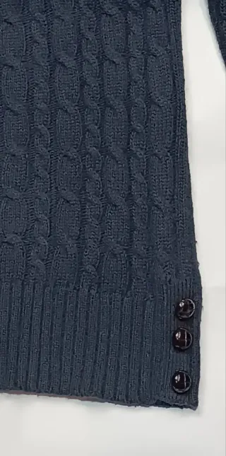 Jersey lana angora azul marino talla M