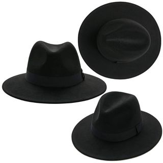 Sombrero Negro Ala Ancha Clásico Español Adulto
